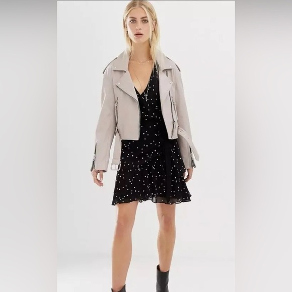 ALLSAINTS Gracie Nala Embroidered Tie-Waist Dress size 0 - Picture 12 of 12